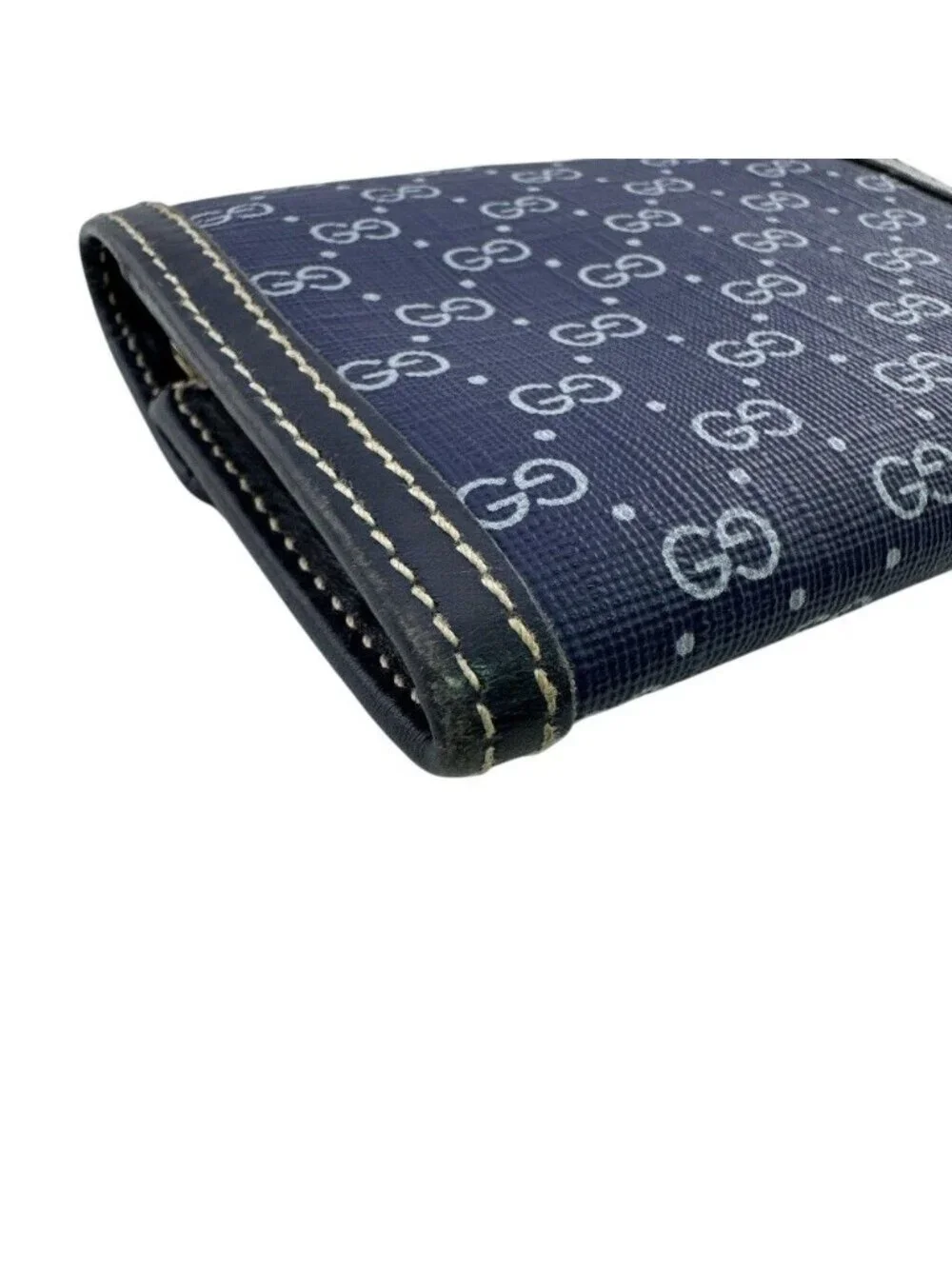 Gucci Micro GG Bifold Wallet Navy